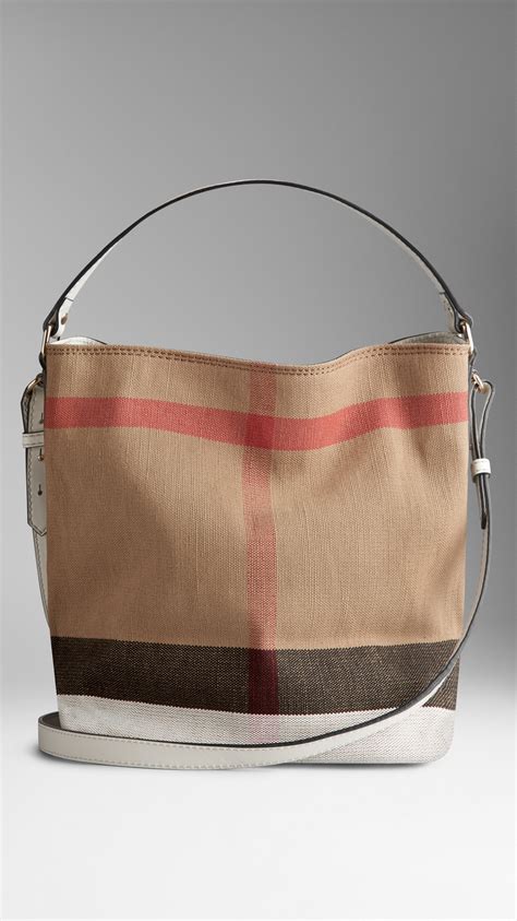 burberry small canvas check crossbody bag